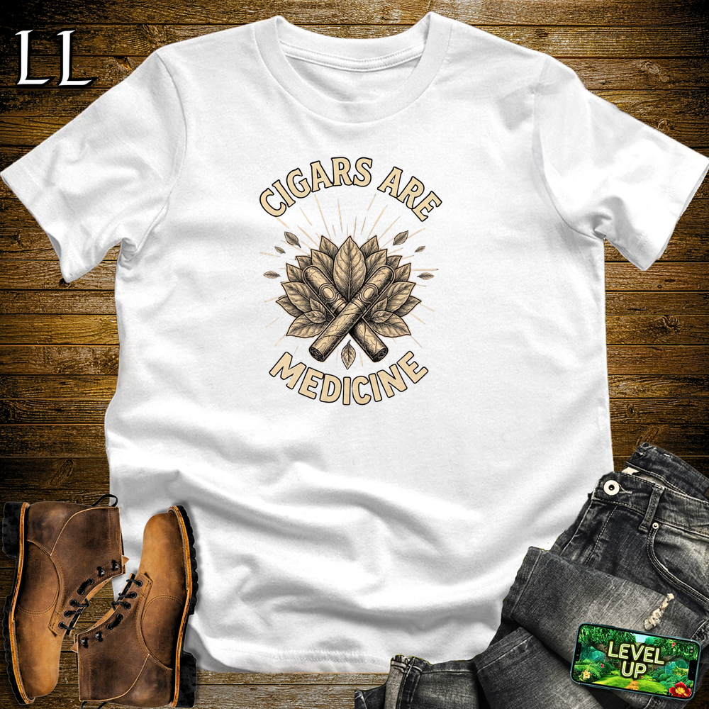 Cigars Are Healing cigar tee in White by Legacy Layers