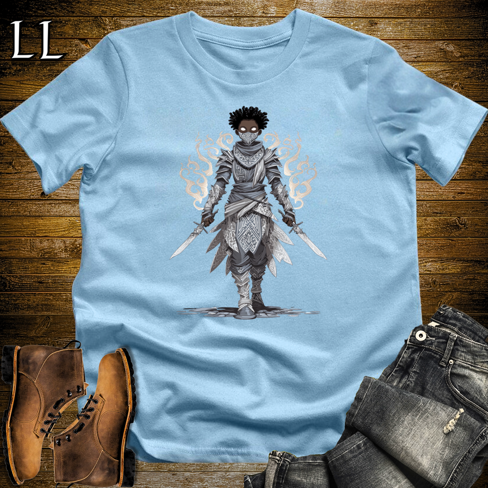 African Wind Walker Assassin Softstyle Tee - Light Blue