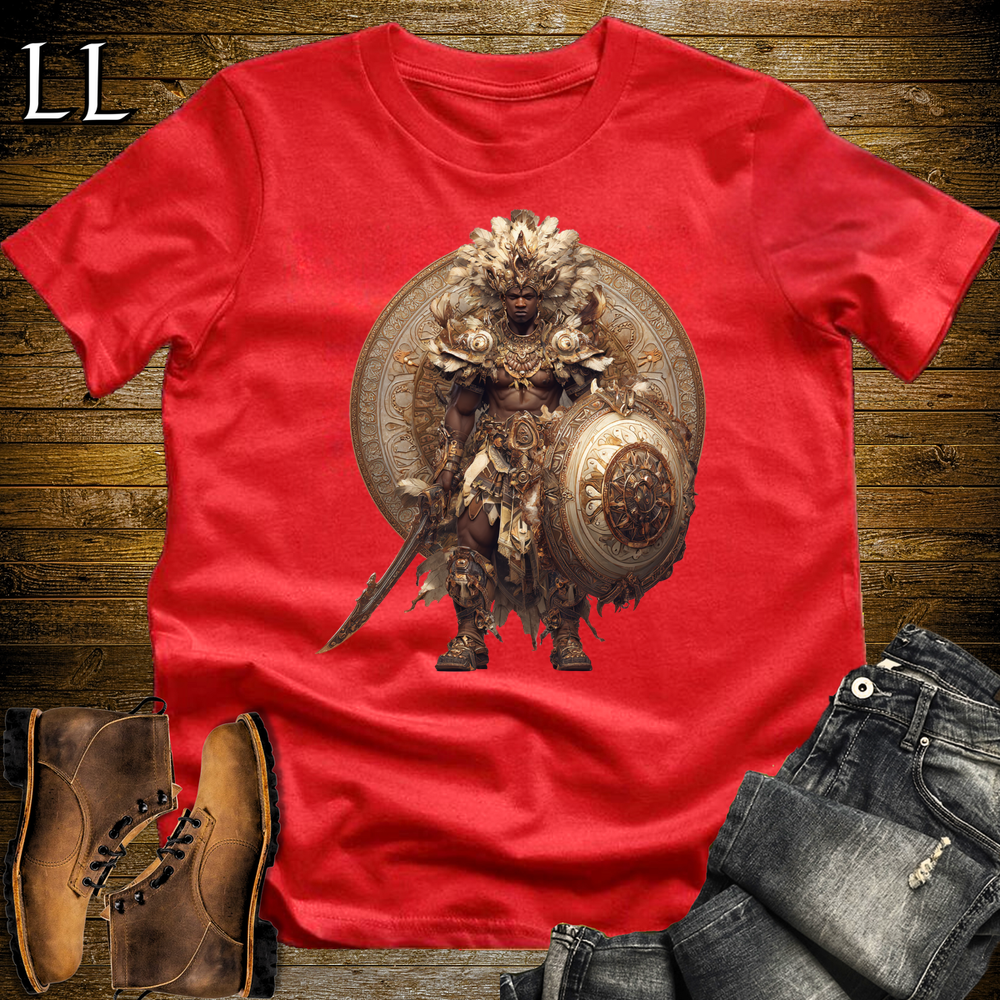 African Warrior King - Red