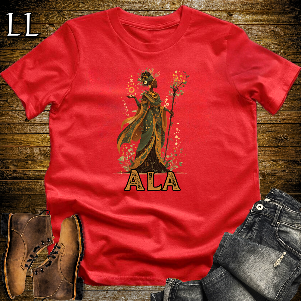Ala African Goddess Softstyle Tee - Red