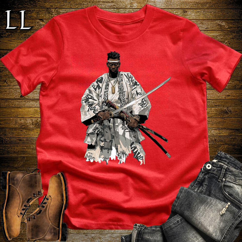 African White Street Samurai - Red
