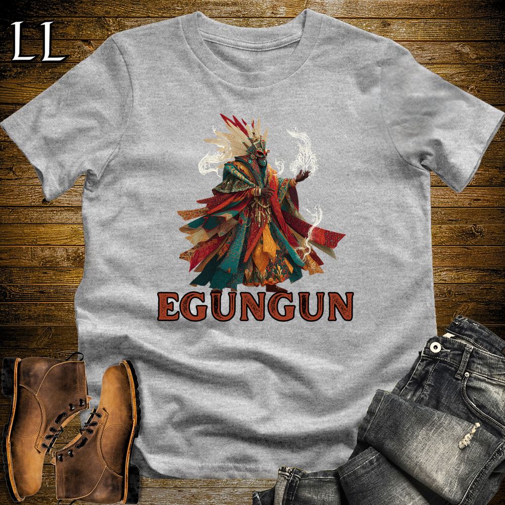 African Egungun Spirits Softstyle Tee - Sport Grey