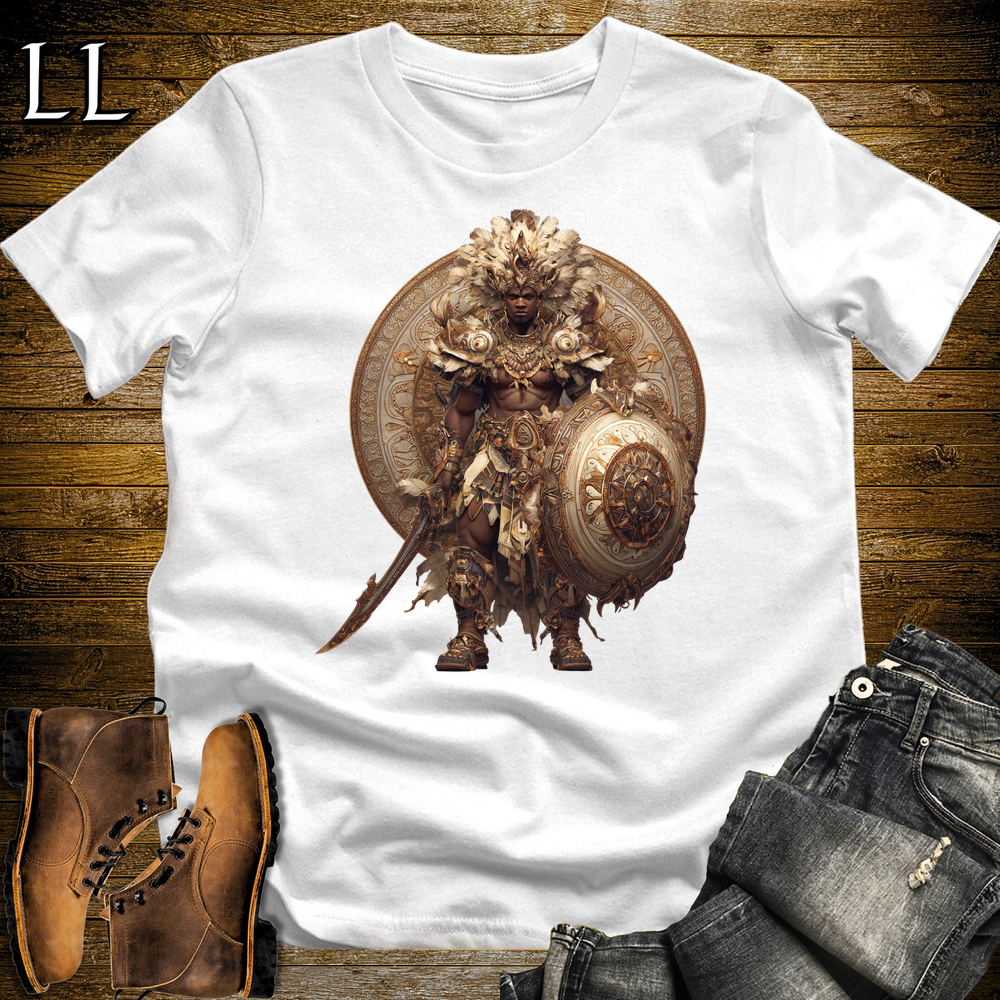 African Warrior King - White