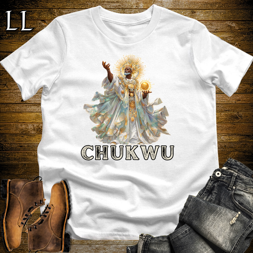 Chukwu African God Softstyle Tee - White