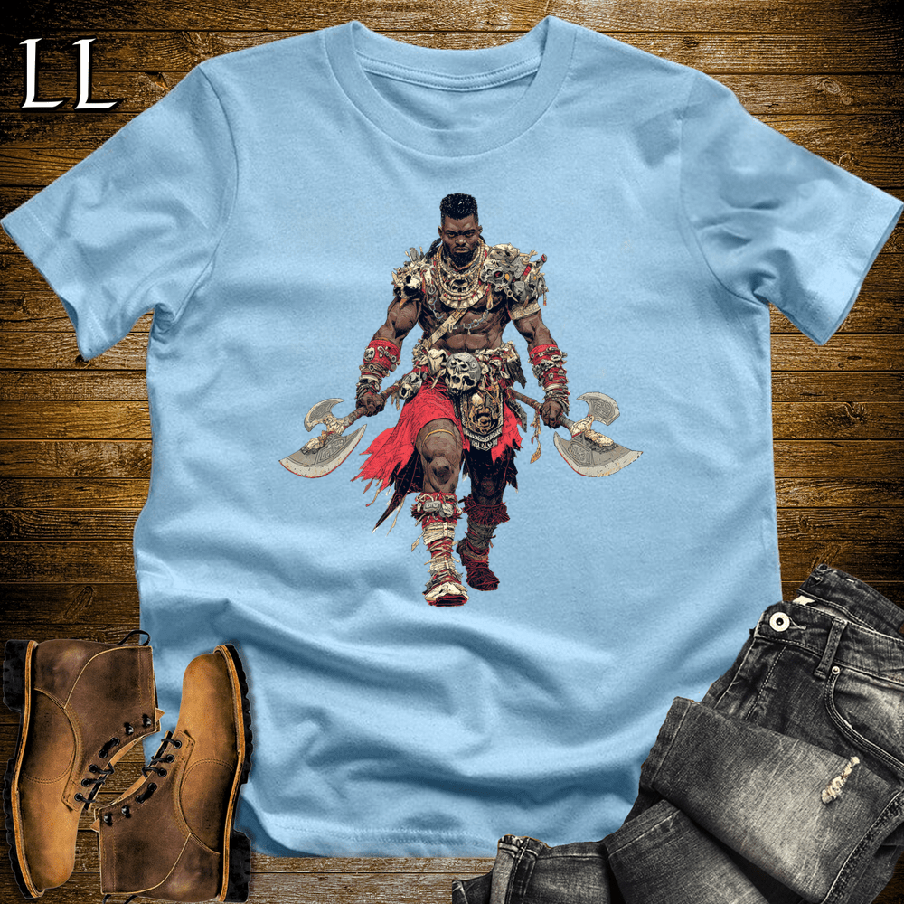 African Dual Axe King - Light Blue - LegacyLayers