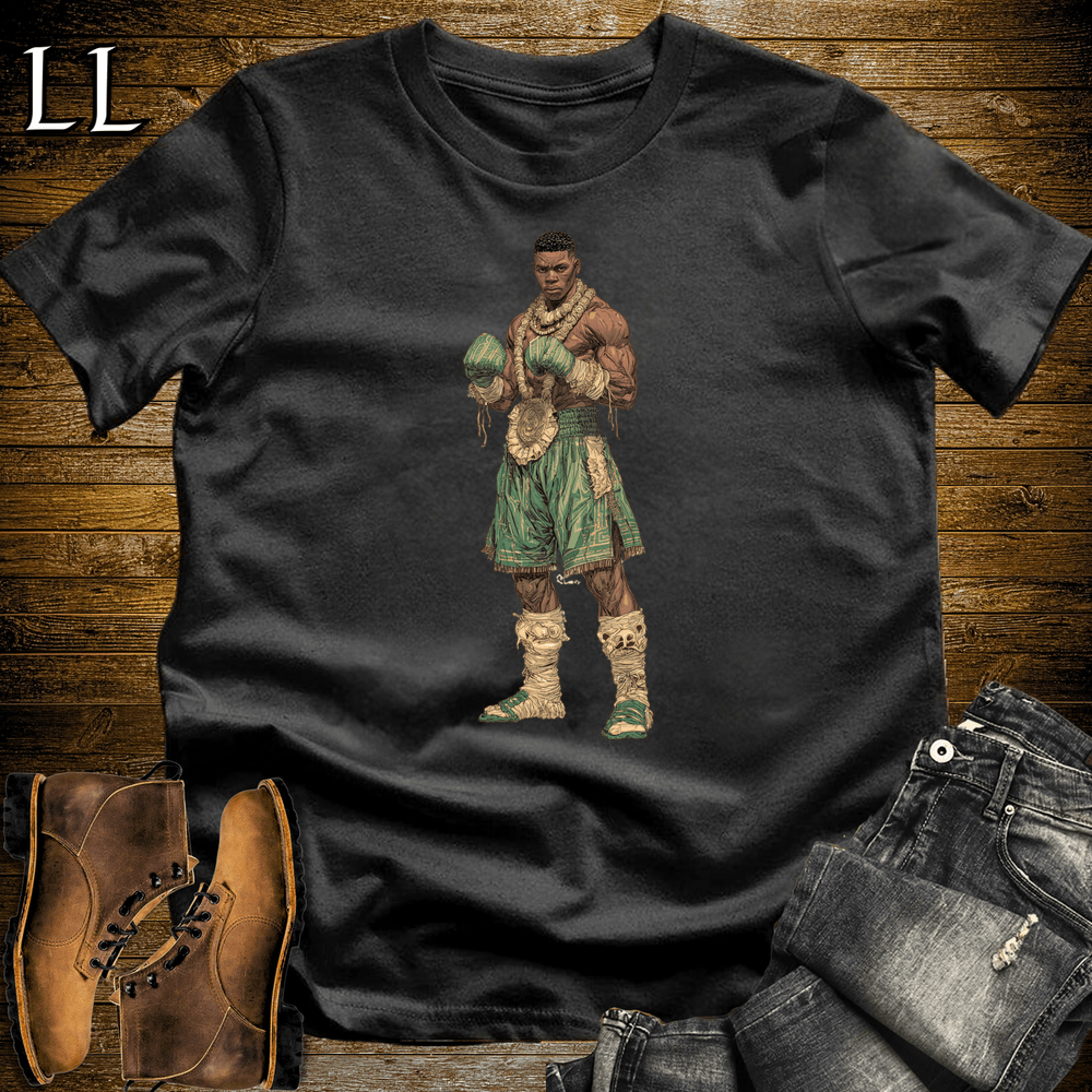 African Tribal Boxing King - Black - LegacyLayers
