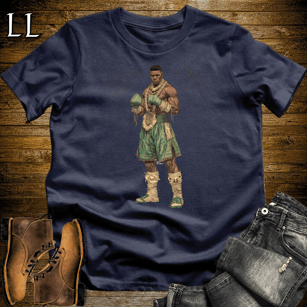 African Tribal Boxing King - Navy - LegacyLayers