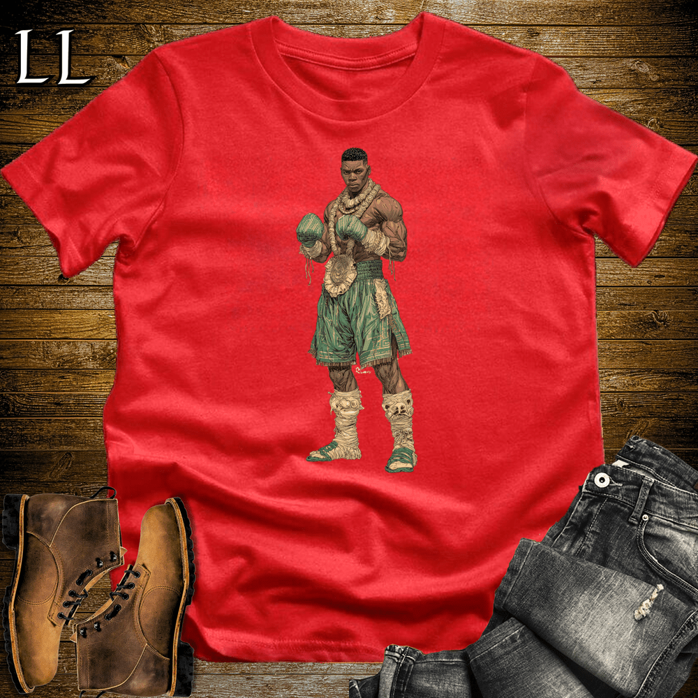 African Tribal Boxing King - Red - LegacyLayers