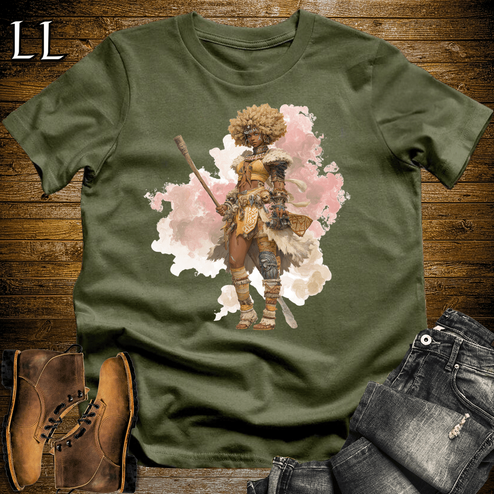 African Tribal Queen - Military Green - LegacyLayers