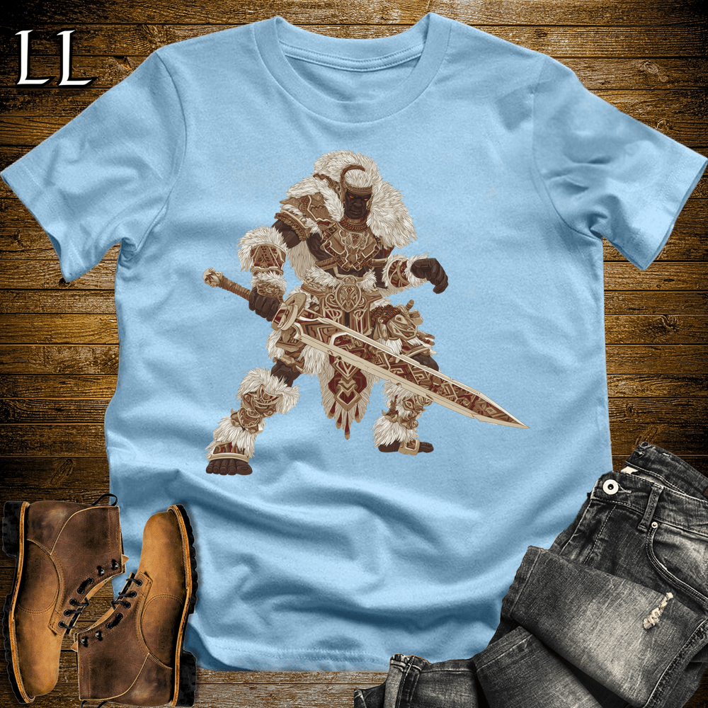African Tribal Sword King - Light Blue - LegacyLayers