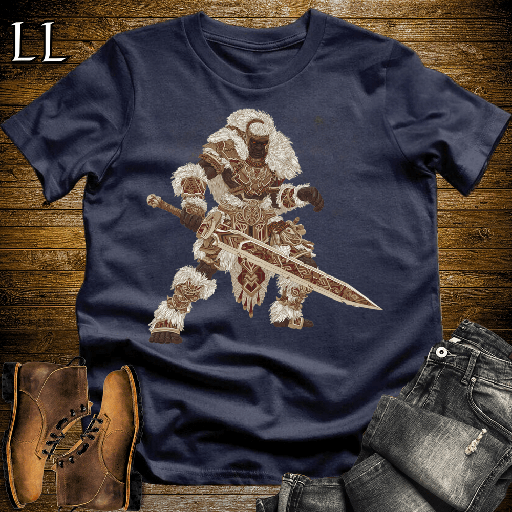 African Tribal Sword King - Navy - LegacyLayers