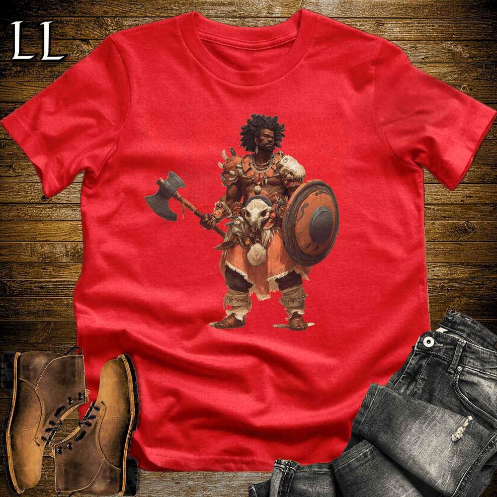 African Tribal Viking King - Red - LegacyLayers