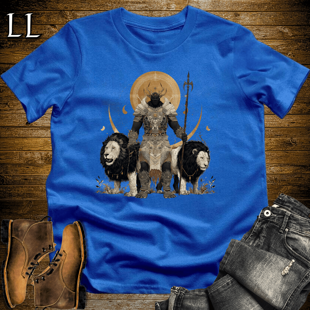 African White Lion King Softstyle Tee - Royal - LegacyLayers