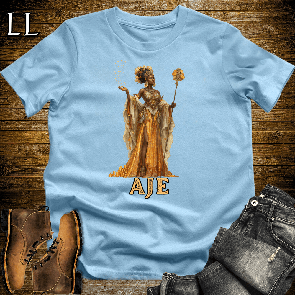 Aje African Goddess Softstyle Tee - Light Blue - LegacyLayers