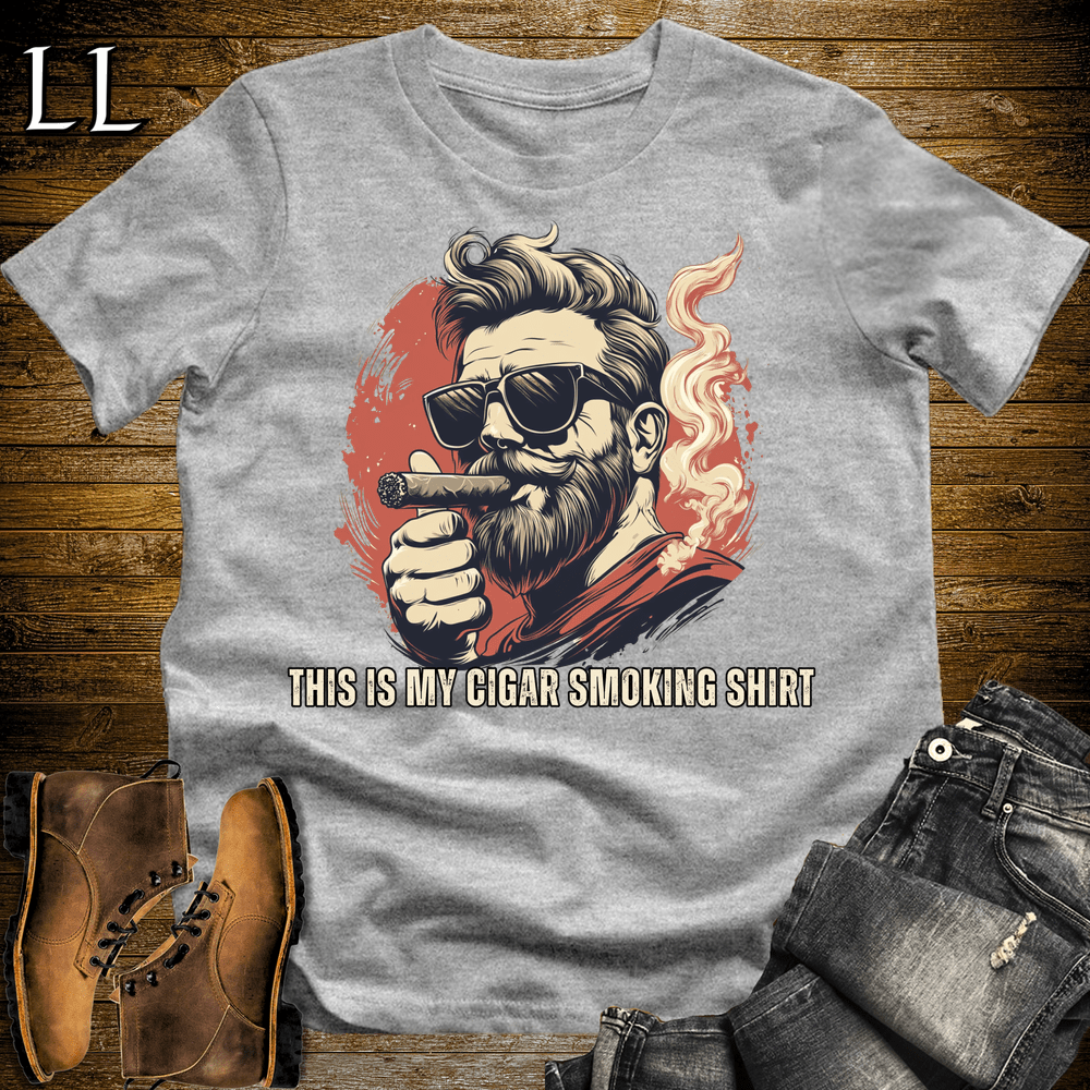 Cigar Smoking Shirt - Sport Grey - LegacyLayers