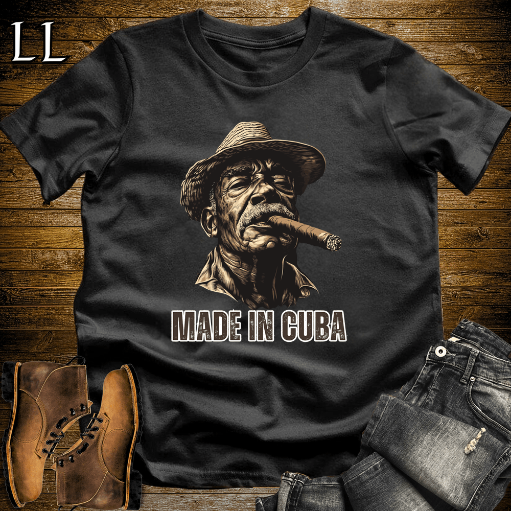 Cuban Cigar Made In Cuba - Black - LegacyLayers