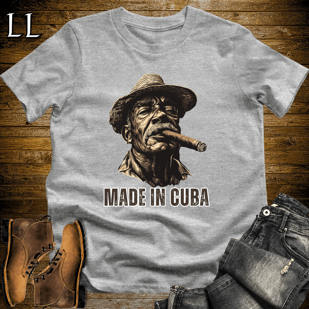 Cuban Cigar Made In Cuba - Sport Grey - LegacyLayers