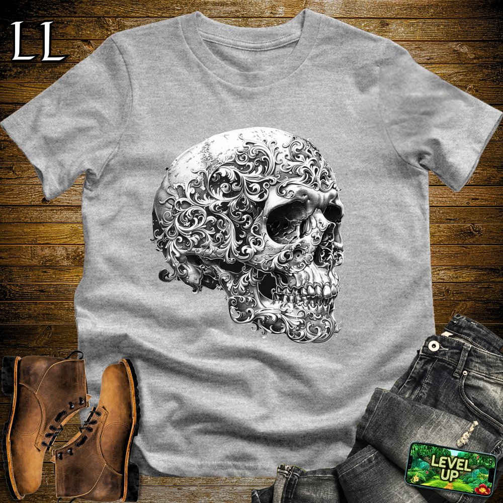 Face Of The Grim Reaper Softstyle Tee - Sport Grey - LegacyLayers