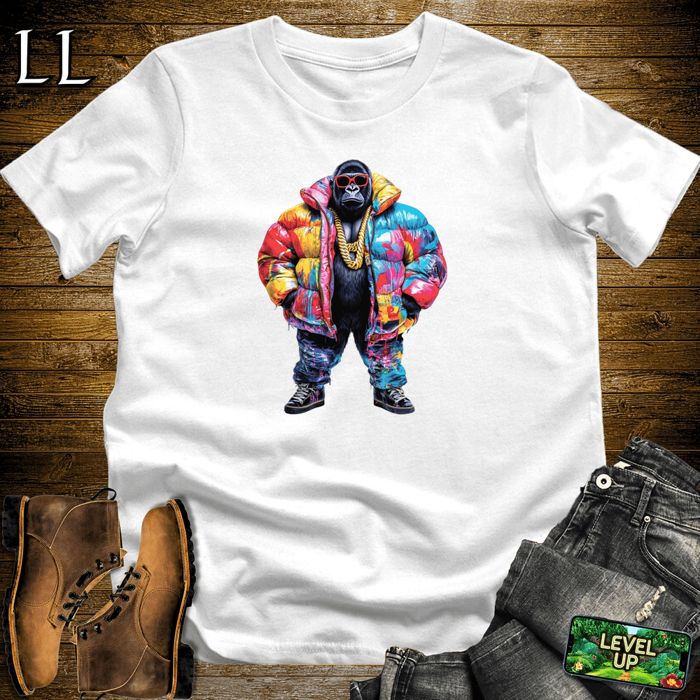 Graffiti Jacket Gorilla - White - LegacyLayers