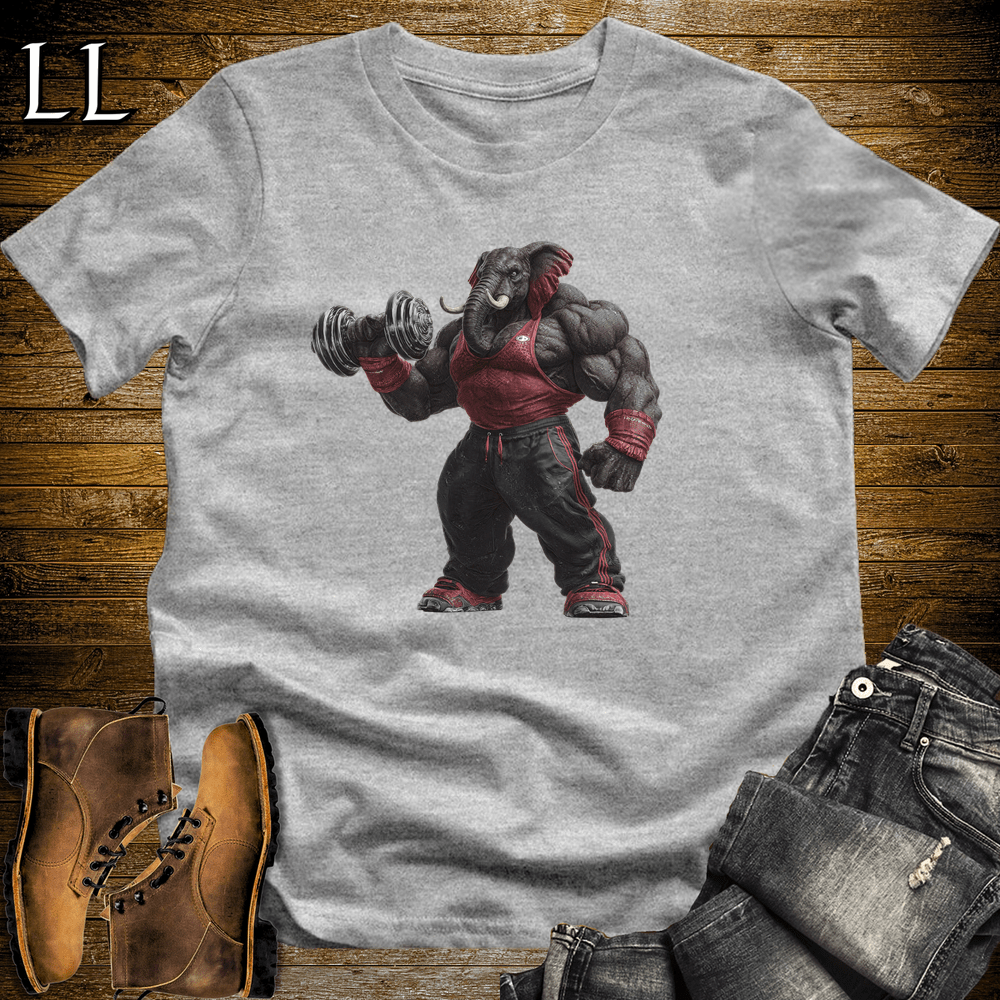 Gym Beast Bicep Curl Black Elephant - Sport Grey - LegacyLayers
