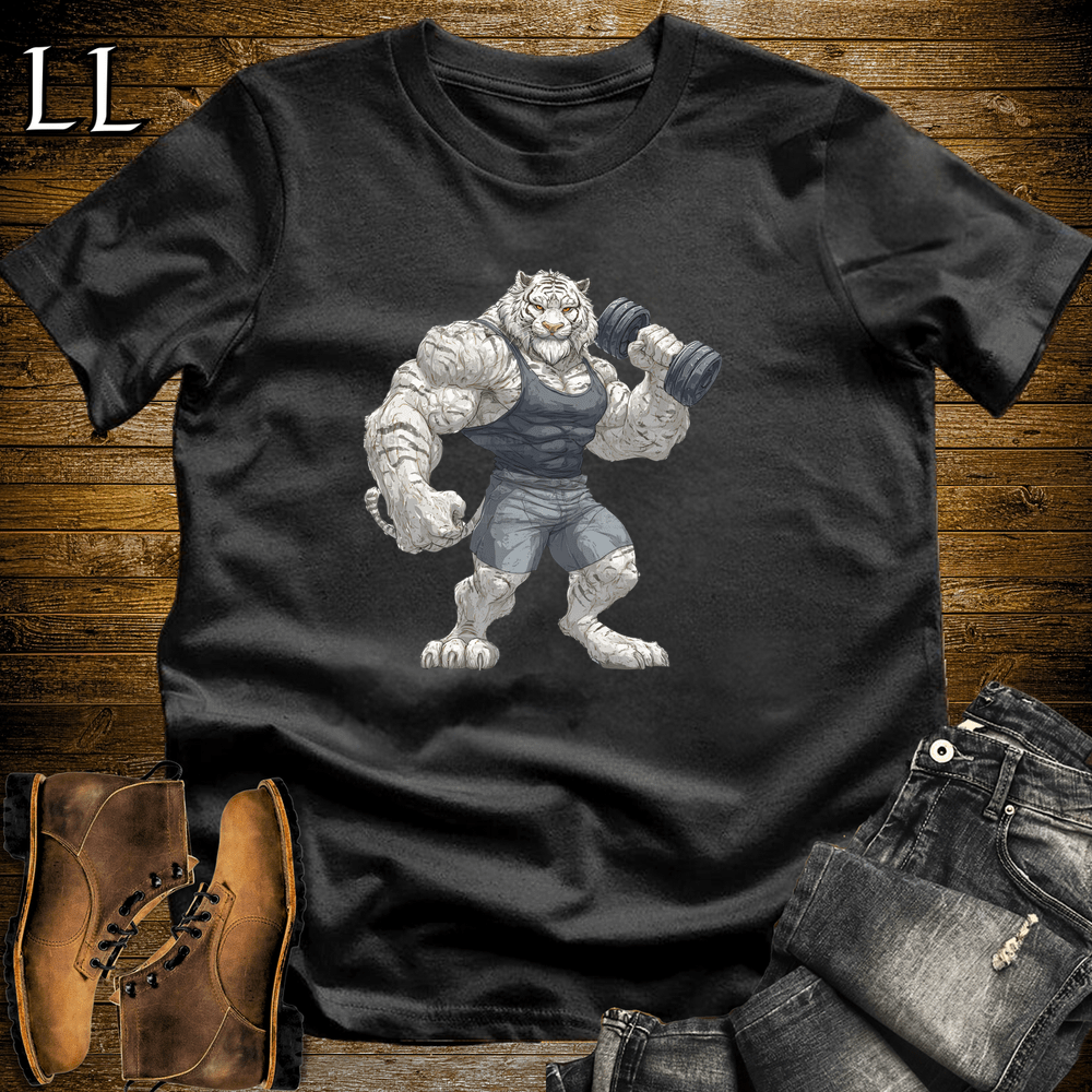 Gym Beast Bicep Curl Siberian Tiger - Black - LegacyLayers