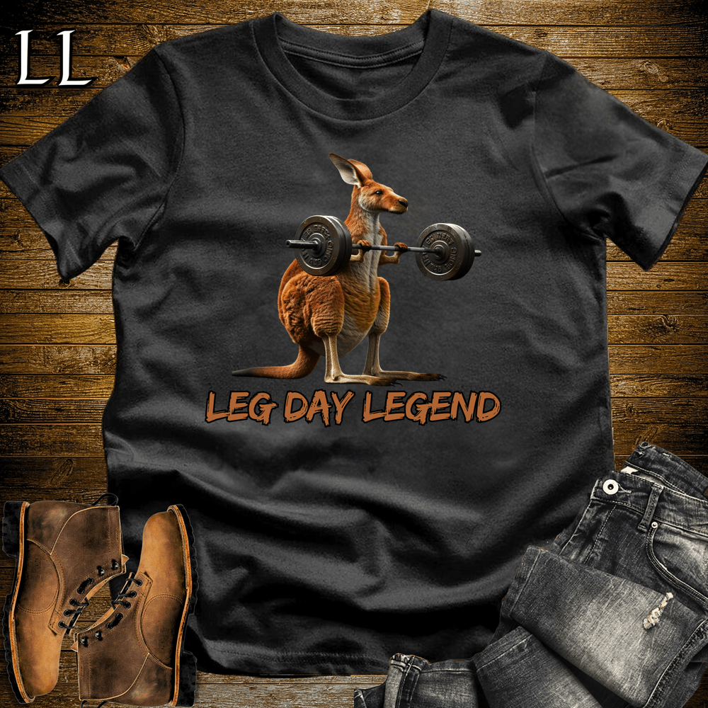 Gym Beast Leg Day Legend - Black - LegacyLayers