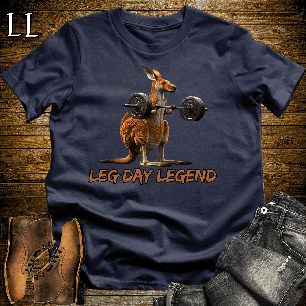 Gym Beast Leg Day Legend - Navy - LegacyLayers