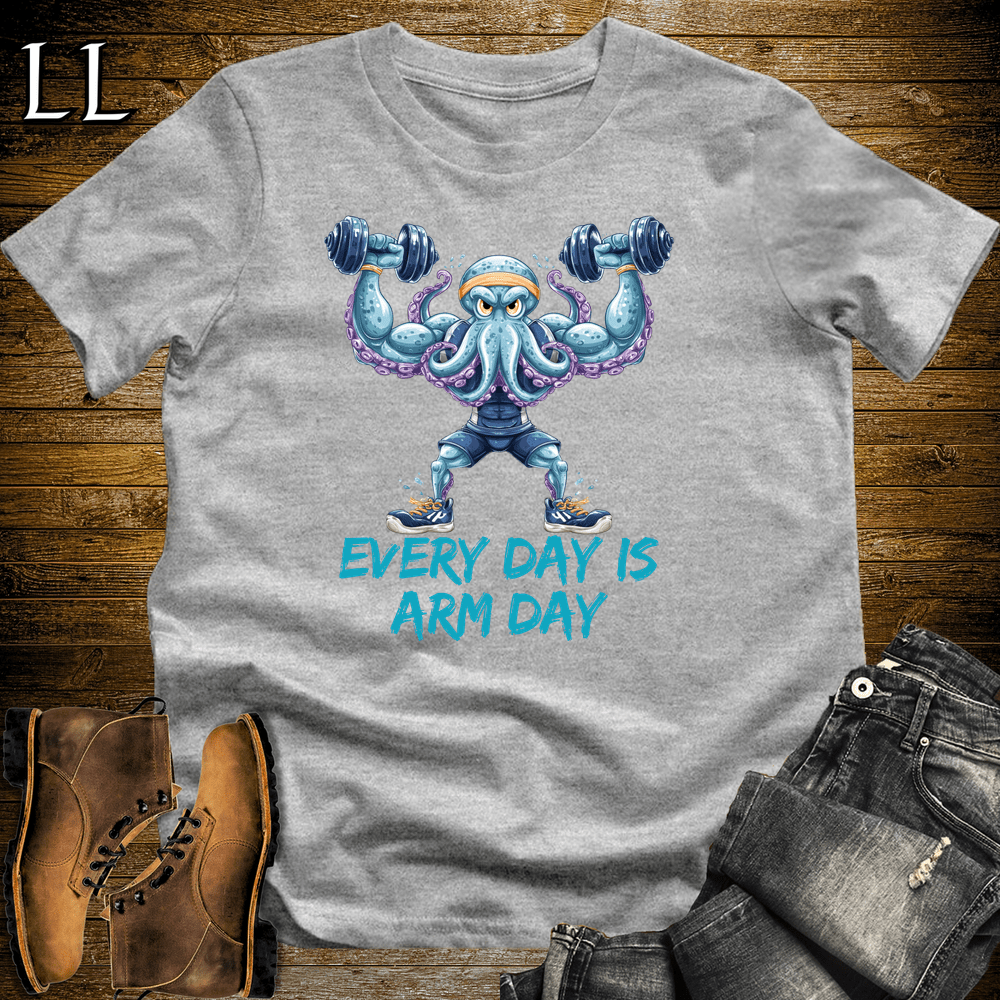 Gym Beast Octopus Every Day Is Arm Day - Sport Grey - LegacyLayers