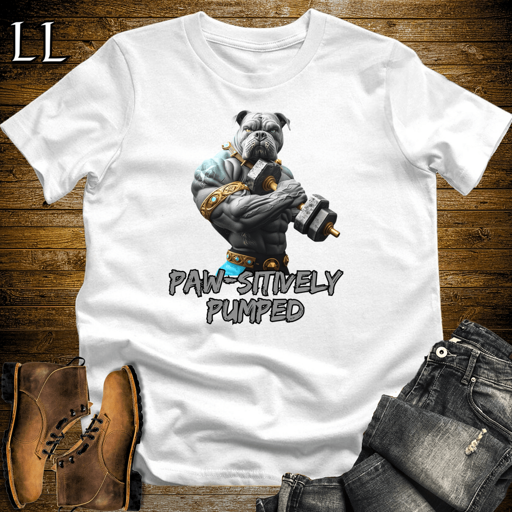 Gym Beast Pawsitively Pumped - White - LegacyLayers
