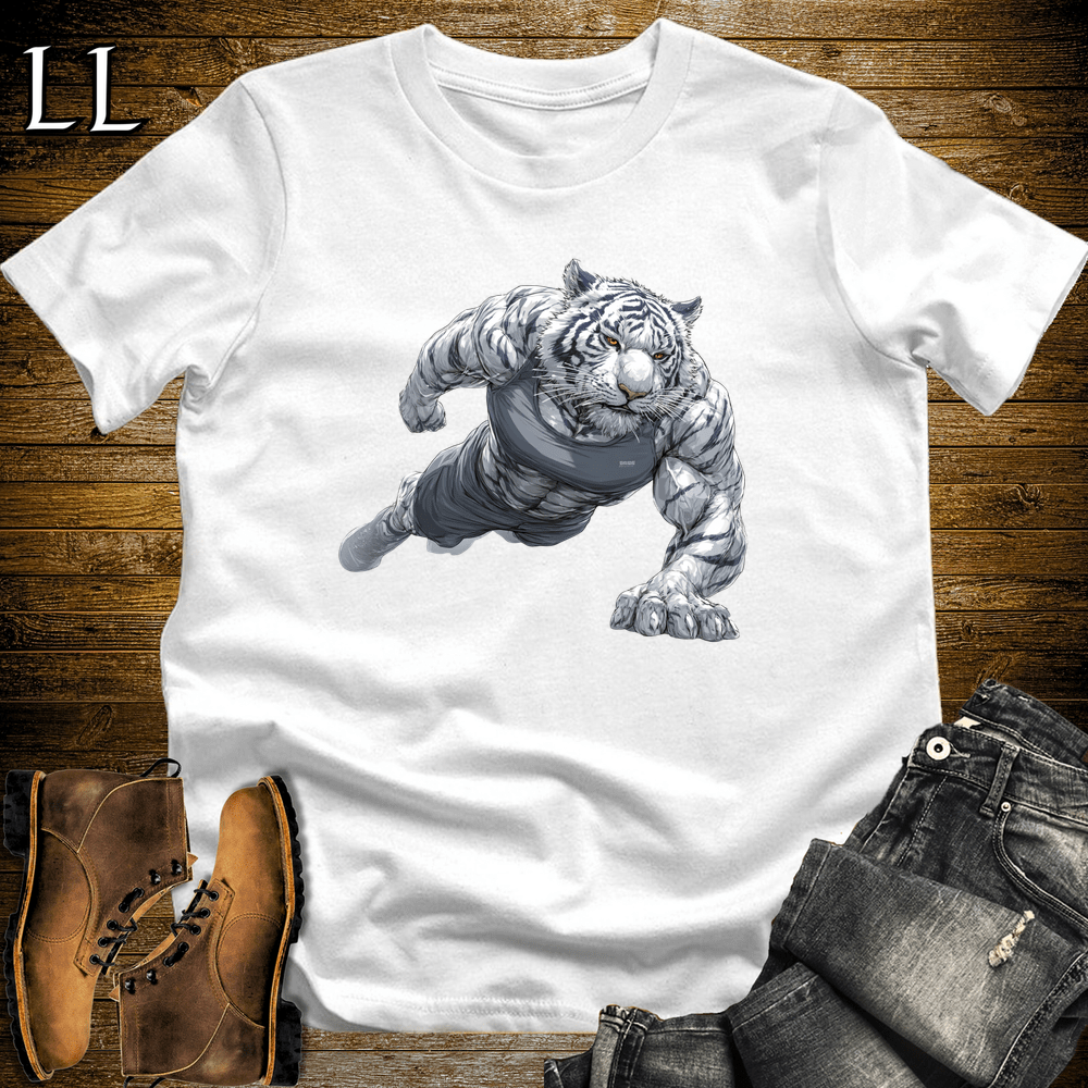 Gym Beast Pushup Siberian Tiger - White - LegacyLayers