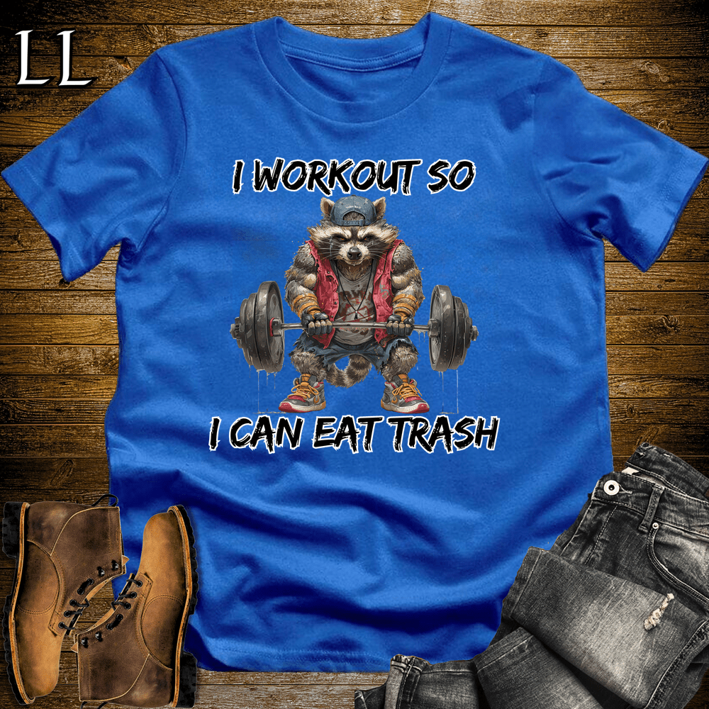 Gym Beast Racoon Workout So I Can Eat Trash 1 - Royal - LegacyLayers