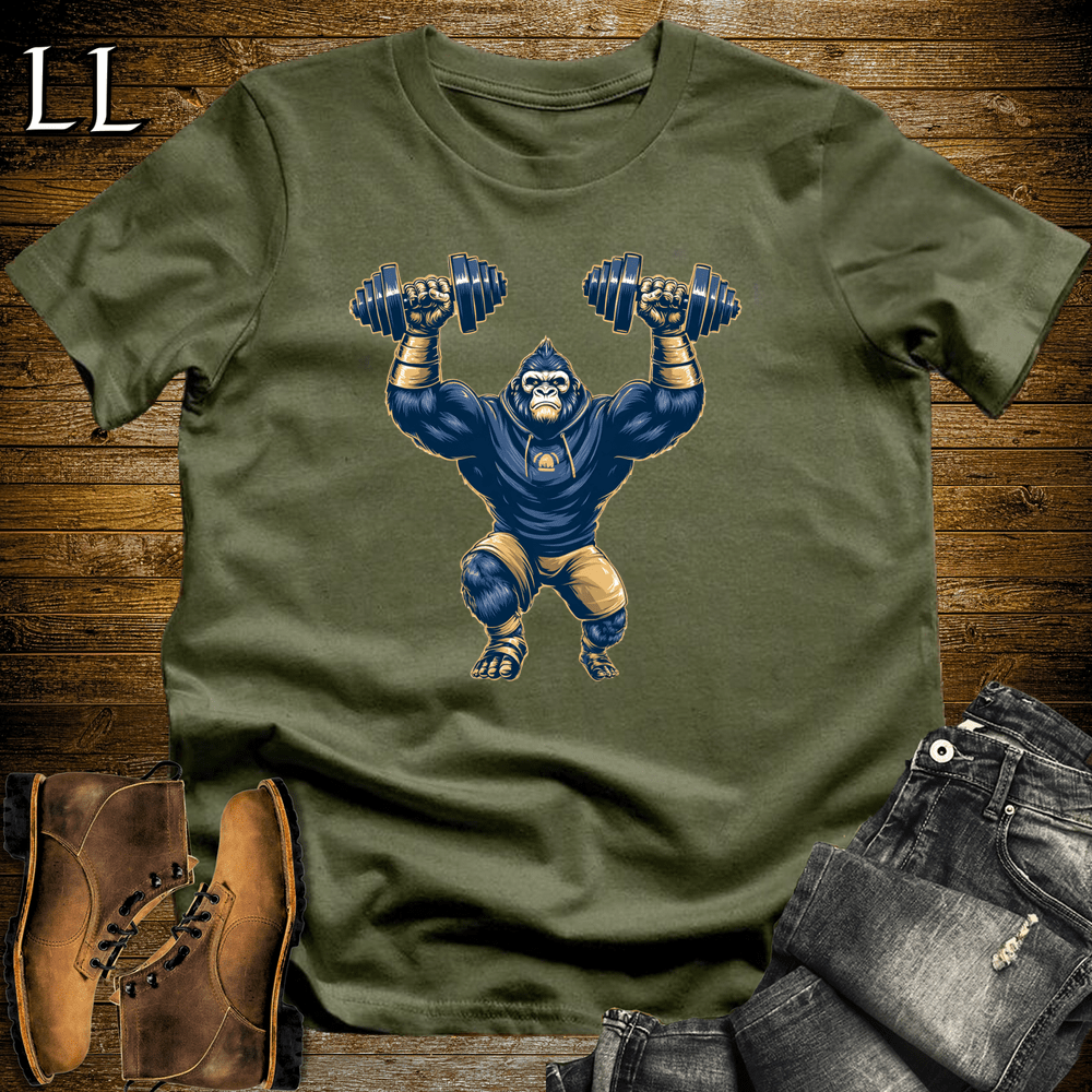 Gym Beast Shoulder Press Navy Gorilla - Military Green - LegacyLayers