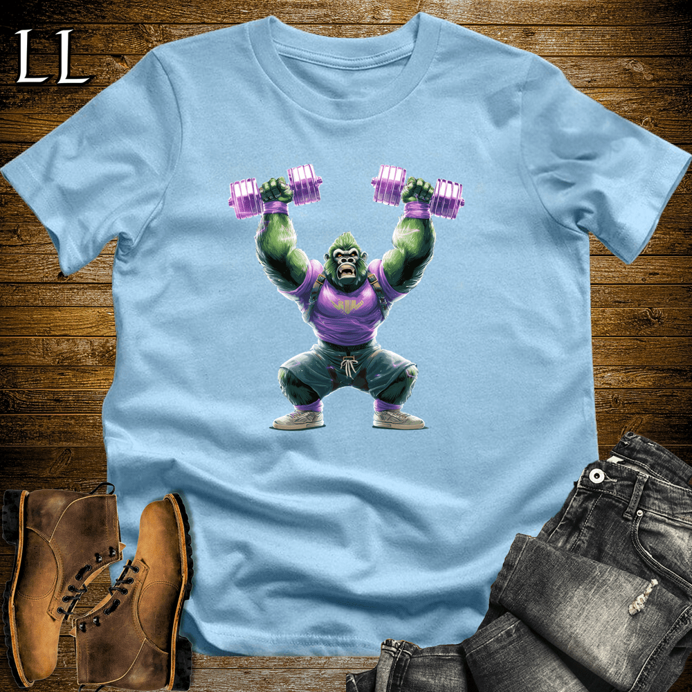 Gym Beast Shoulder Press Purple Gorilla - Light Blue - LegacyLayers
