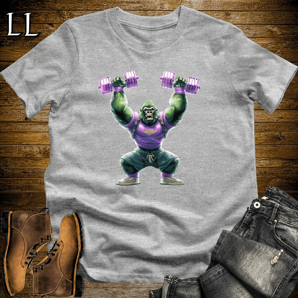 Gym Beast Shoulder Press Purple Gorilla - Sport Grey - LegacyLayers