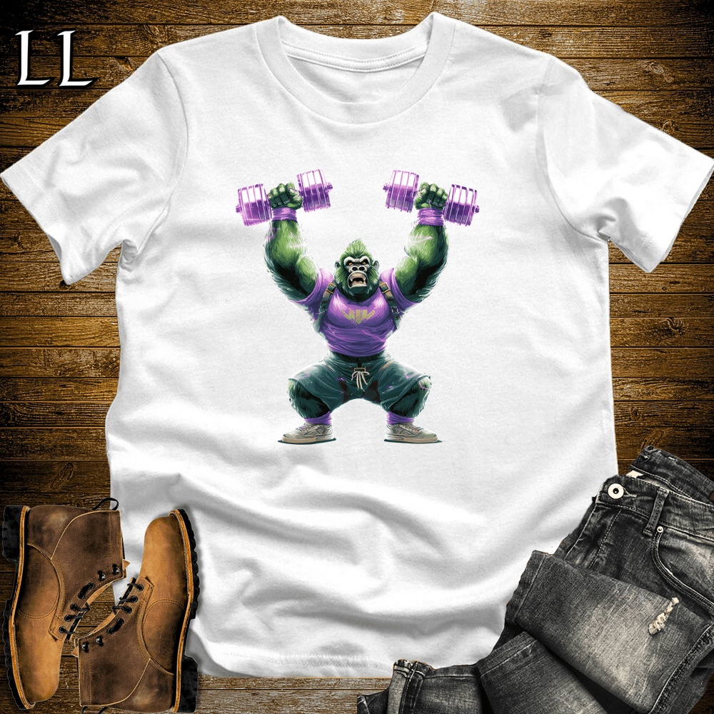 Gym Beast Shoulder Press Purple Gorilla - White - LegacyLayers