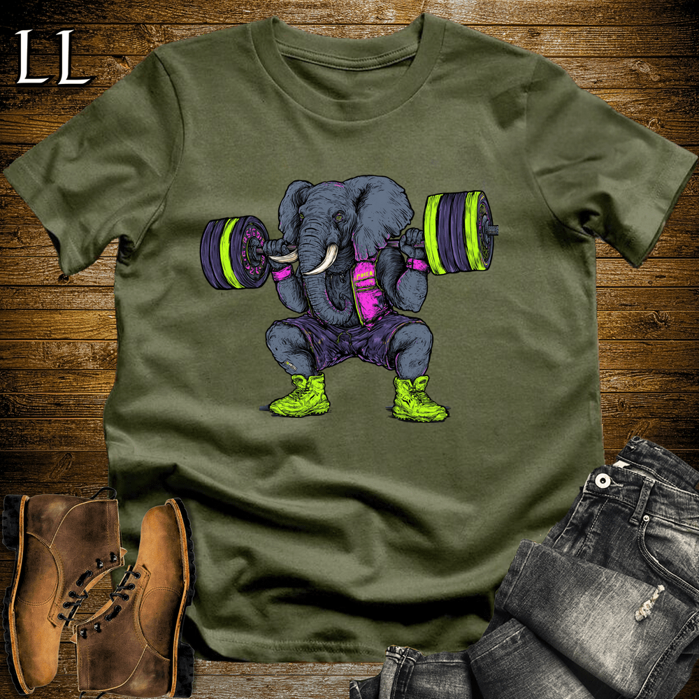 Gym Beast Squat Neon Elephant - Military Green - LegacyLayers