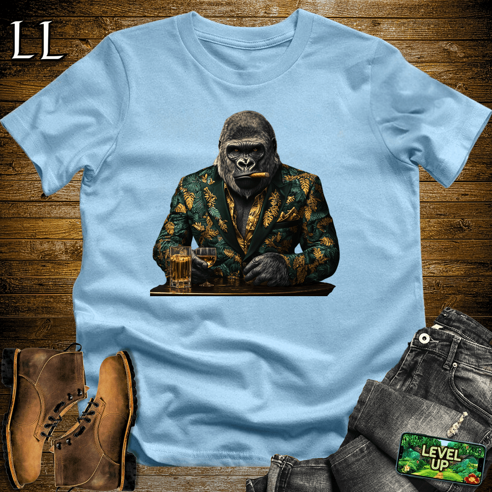 Jungle Suit Cigar Gorilla - Light Blue - LegacyLayers