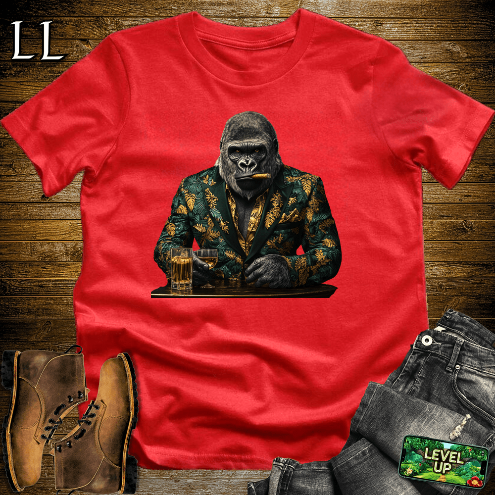 Jungle Suit Cigar Gorilla - Red - LegacyLayers