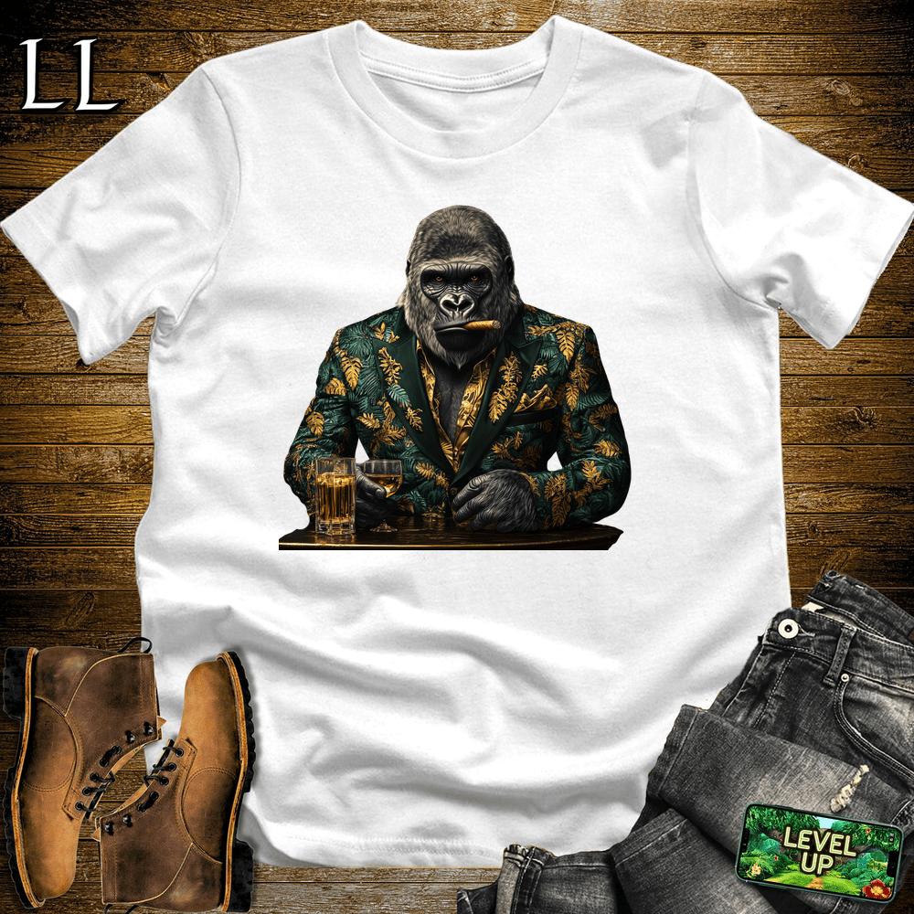 Jungle Suit Cigar Gorilla - White - LegacyLayers
