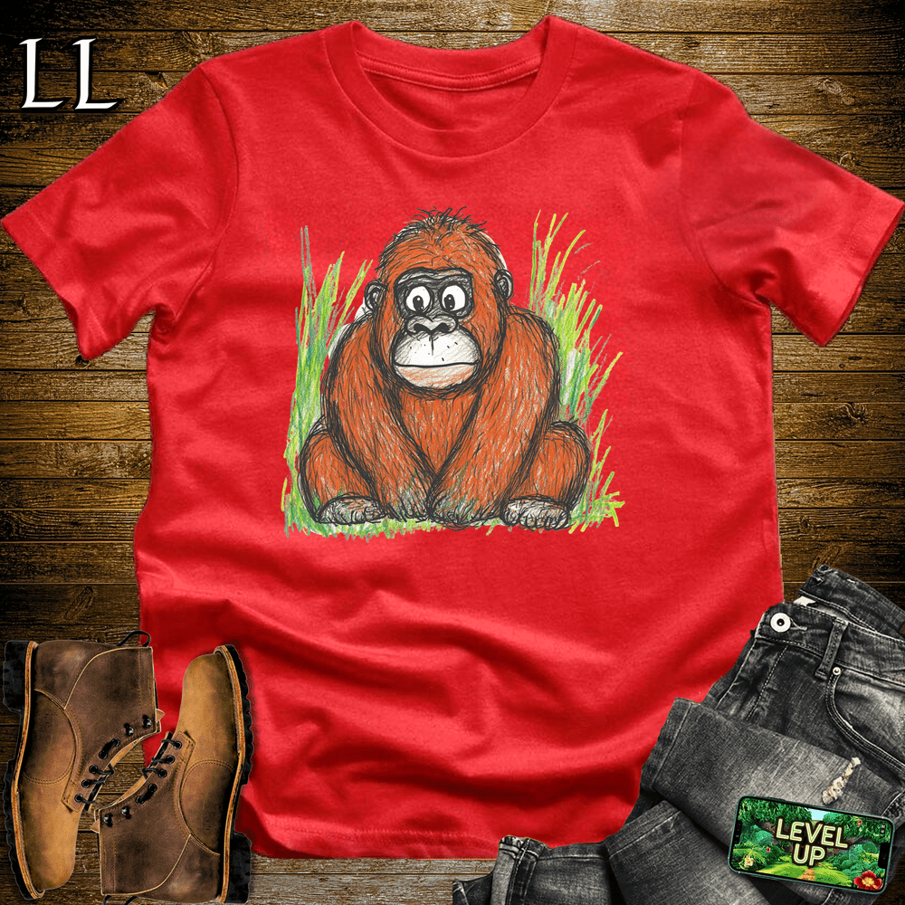 Kids Art Gorilla - Red - LegacyLayers