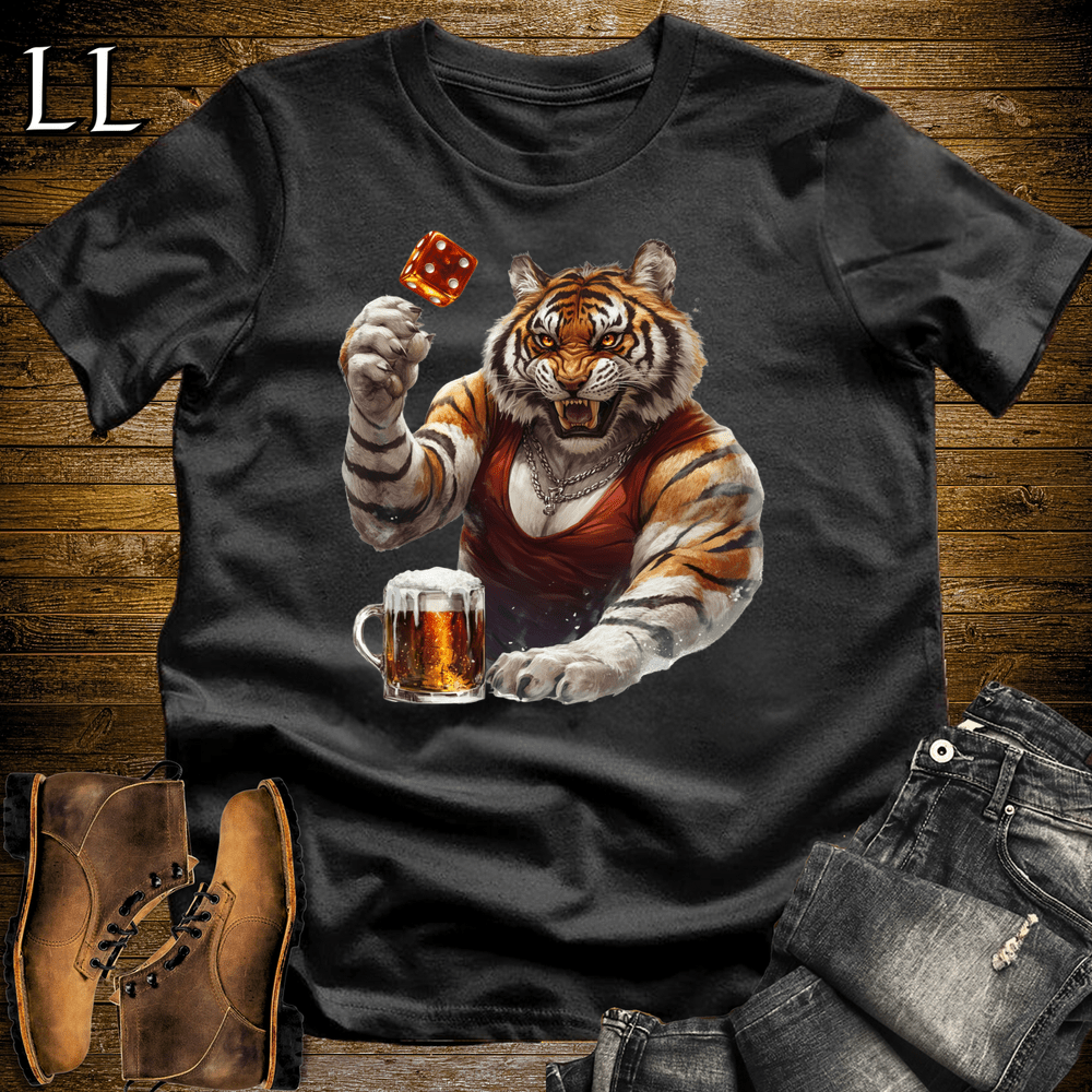 Party Animal Beer Dice Tiger - Black - LegacyLayers