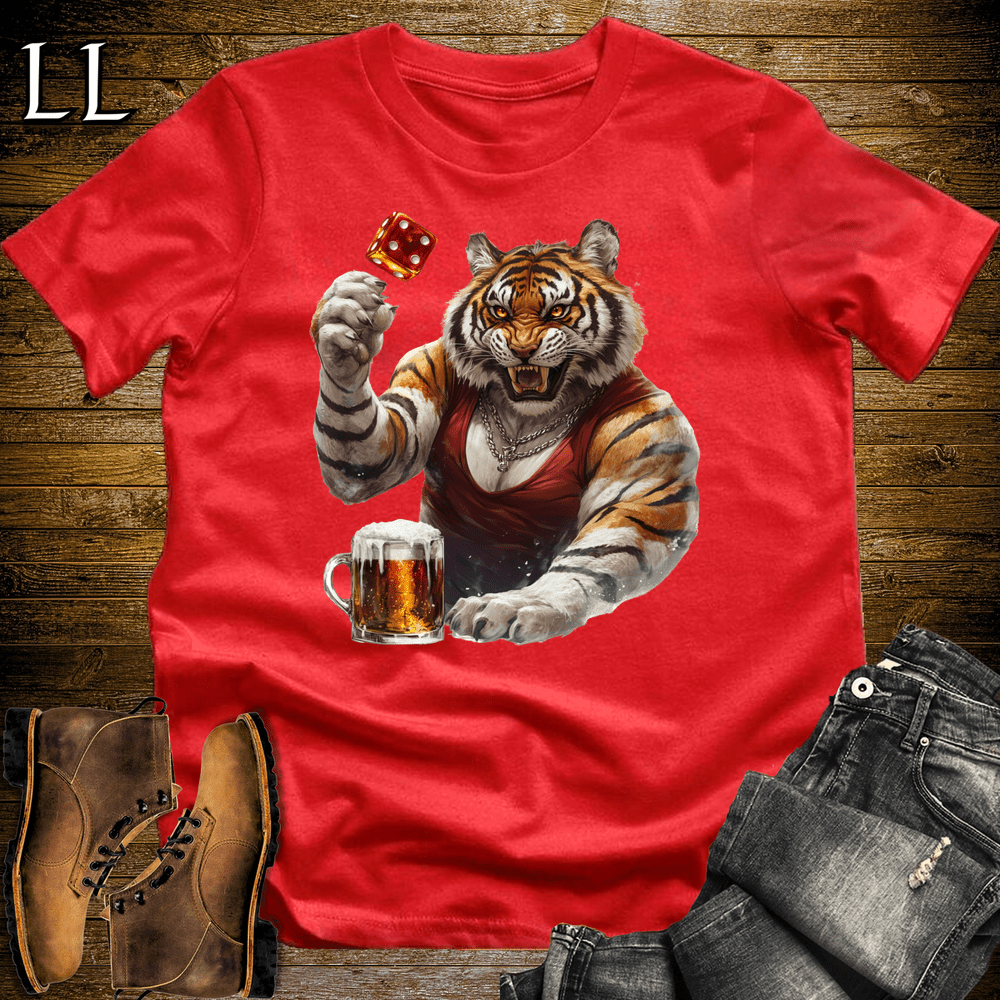 Party Animal Beer Dice Tiger - Red - LegacyLayers