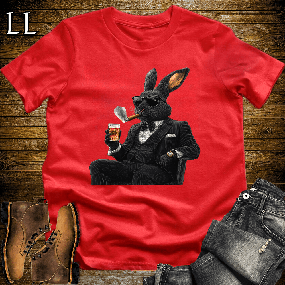 Party Animal Cigar Rabbit - Red - LegacyLayers