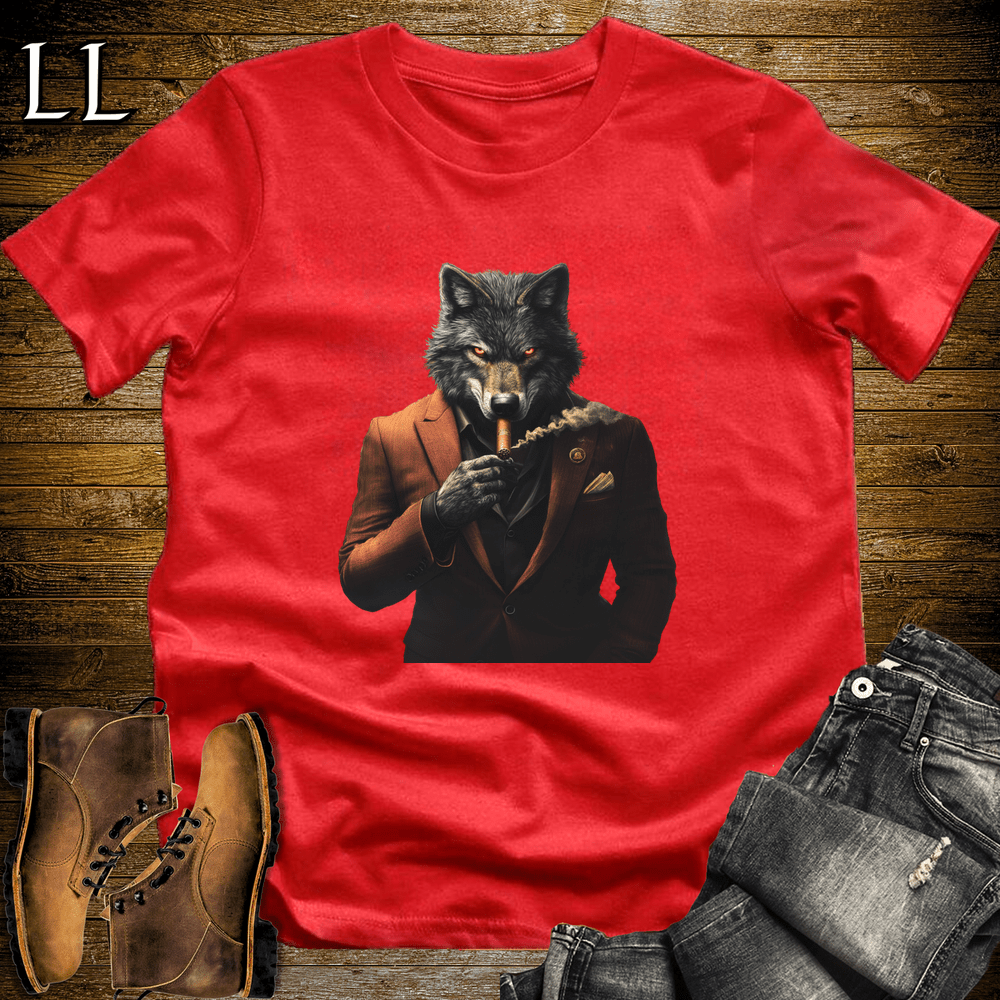 Party Animal Cigar Wolf - Red - LegacyLayers