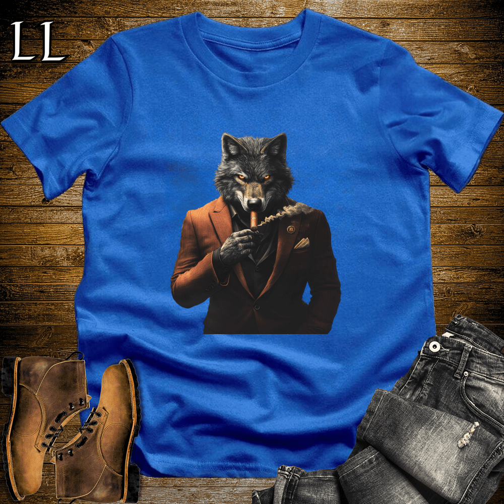 Party Animal Cigar Wolf - Royal - LegacyLayers