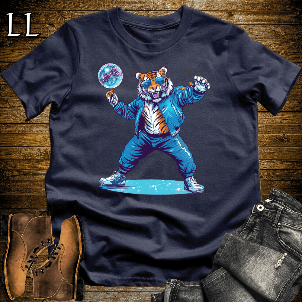 Party Animal Dancing Tiger - Navy - LegacyLayers