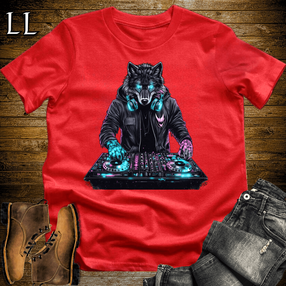 Party Animal Dj Wolf - Red - LegacyLayers