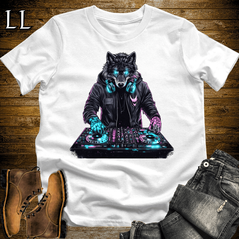 Party Animal Dj Wolf - White - LegacyLayers