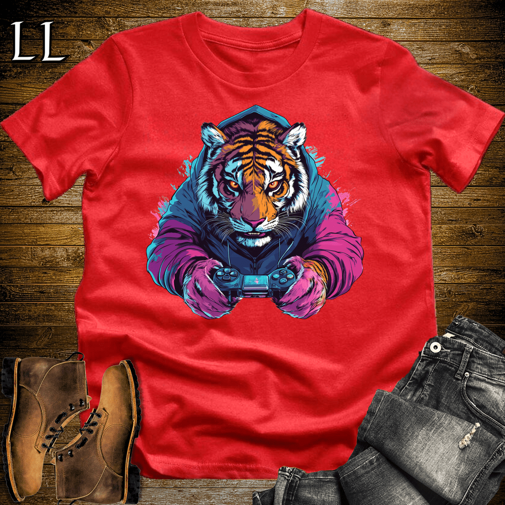 Party Animal Gaming Night Tiger - Red - LegacyLayers