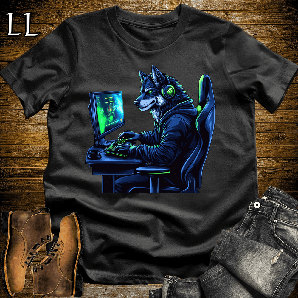 Party Animal Gaming Night Wolf - Black - LegacyLayers